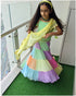 Checked Choli + Ghaghra Set